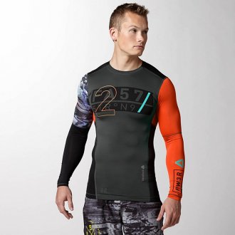 P&aacute;nsk&eacute; kompresn&iacute; triko CrossFit DT LS COMP TOP Z89368