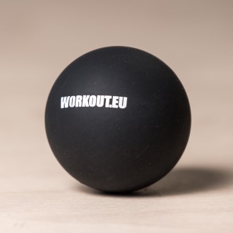 Masážní míček Lacrosse ball WORKOUT - černý