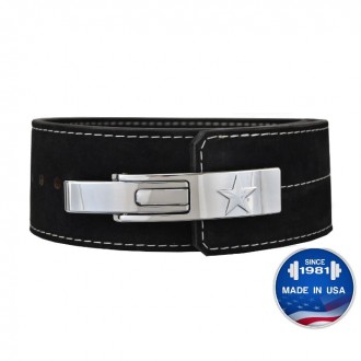 Powerliftersk&yacute; opasek s p&aacute;kovou přeskou Toro Level black