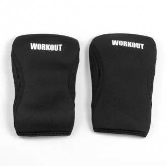 Bandáž kolene WORKOUT 7 mm - pár - černá
