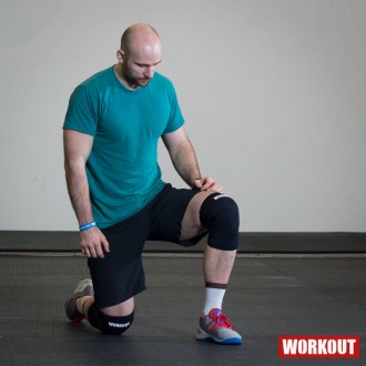 Bandáž kolene WORKOUT 5 mm - pár - černá