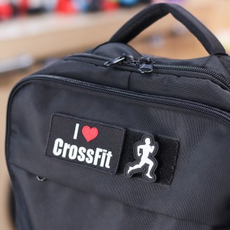 Nášivka se suchým zipem WORKOUT - Běh 5 x 4 cm