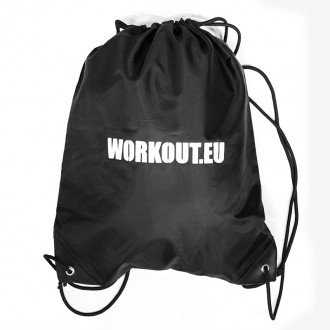 GYMSACK -  Vak na stahovac&iacute; &scaron;ňůrky WORKOUT black