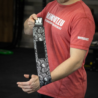 Band&aacute;že z&aacute;pěst&iacute; WORKOUT - Design lebky