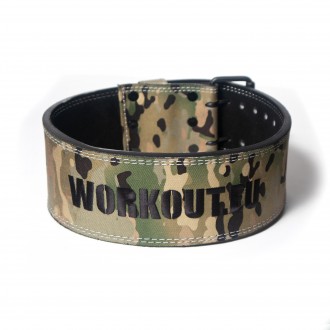 Opasek WORKOUT powerlifting - camo