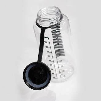 Láhev na pití WORKOUT 1000 ml - průhledná