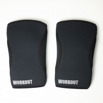 Bandáž kolene WORKOUT 9 mm - pár - černá