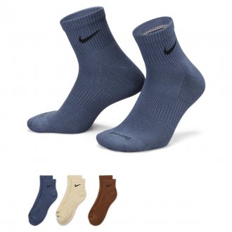 Ponožky Nike Everyday Plus Ankle - 3 p&aacute;ry b&iacute;l&aacute;