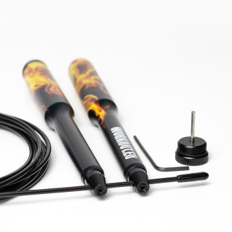 Rychlostní švihadlo Workout Kangaroo - plameny