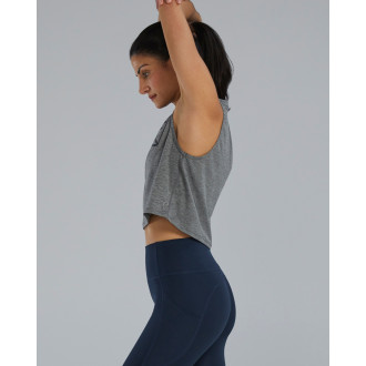 Dámský crop top TYR ClimaDry - šedé