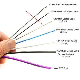 Ocelové rychlostní lanko 1,6 mm
