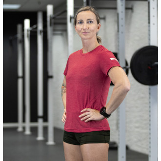 Dámské sportovní tričko WORKOUT - červené