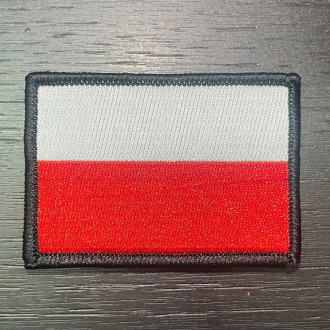 N&aacute;&scaron;ivka polsk&eacute; vlajky se such&yacute;m zipem 7 x 5 cm