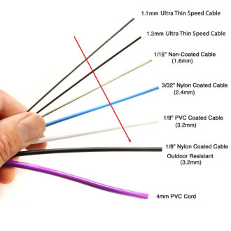 Heavy (Outdoor) lanko na švihadlo - 3.2mm bílé