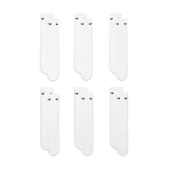 Vysoké bavlněné ponožky Nike EVERYDAY CUSHIONED CREW (6 PAIRS) bílé