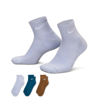Ponožky Nike Everyday Plus Ankle - 3 p&aacute;ry Ghost Moss Wood