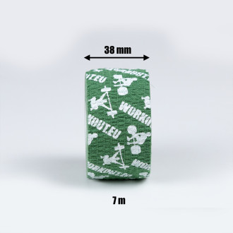 Thumb Hookgrip tape WORKOUT úzká - délka 7 m (zelená)