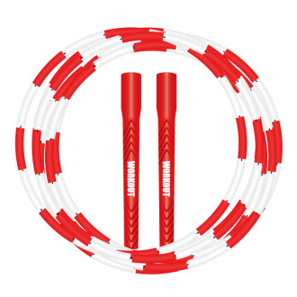 Kor&aacute;lkov&eacute; &scaron;vihadlo WORKOUT - nastaviteln&eacute; - červen&eacute;