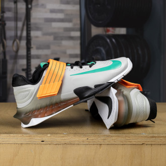 Vzpěračské boty Nike Savaleos - grey fog orange- DOPRAVA ZDARMA