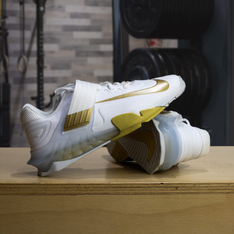 Vzpěračské boty Nike Savaleos - white gold- DOPRAVA ZDARMA