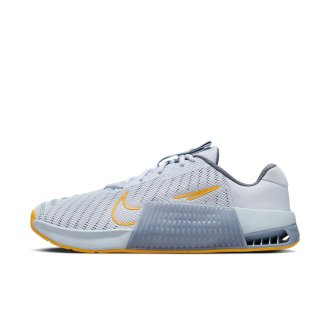 Pánské boty na CrossFit Nike Metcon 9 - šedá/oranžová- DOPRAVA ZDARMA