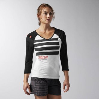 D&aacute;msk&eacute; tričko Reebok CrossFit BURNOUT 3/4 TEE AI9407
