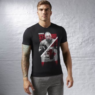 P&aacute;nsk&eacute; tričko Reebok ST-PIERRE FIGHTER TEE AJ9053
