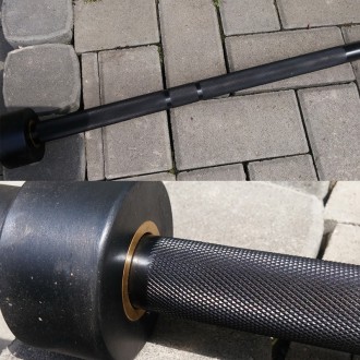 Olympijská vzpěračská osa 20 kg černá