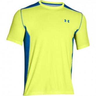 P&aacute;nsk&eacute; běžeck&eacute; tričko s kr&aacute;tk&yacute;m ruk&aacute;vem modr&eacute; žlut&eacute;