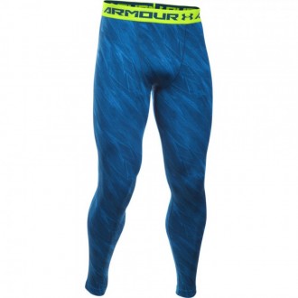 P&aacute;nsk&eacute; kompresn&iacute; leg&iacute;ny Under Armour Printed modr&eacute;