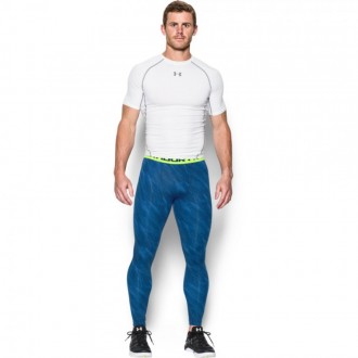 Pánské kompresní legíny Under Armour Printed modré