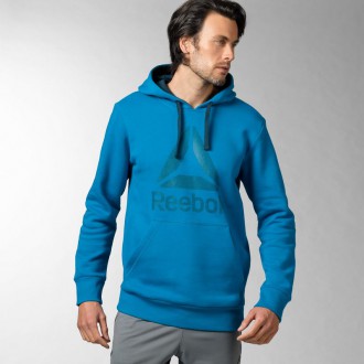 P&aacute;nsk&aacute; mikina Reebok Workout Ready Big Logo Cotton Poly Hood AY1673