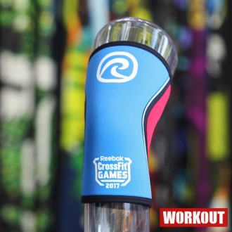 CrossFit Games bandáž kolene 5 mm - modro/červené