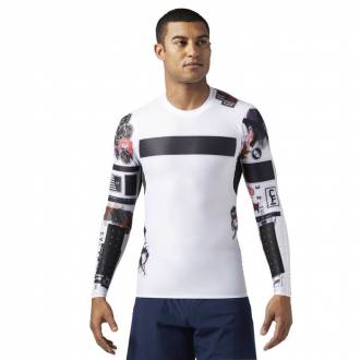 Pánské kompresní tričko CrossFit COMPRESSION LS TEE - BS1586