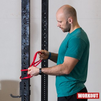 Odporová guma WORKOUT červená - 13 kg
