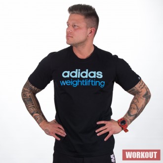 P&aacute;nsk&eacute; tričko adidas weightlifting black
