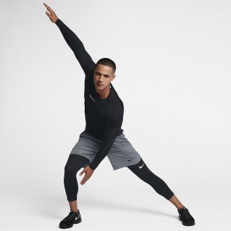 Pánské kompresní triko s dlouhým rukávem Nike černé 838077-010