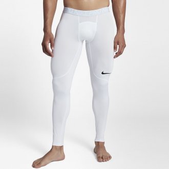 Pánské tréninkové legíny Nike - bílé