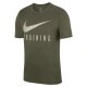 Pánské fitness tričko Nike TRAINING - zeleno-bílé
