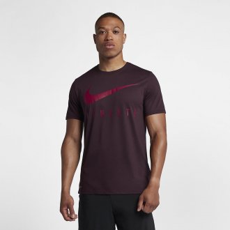 Pánské tričko Nike ATHLETE Dry Train - vínové