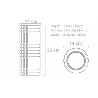 Masážní pěnový válec Foam Roller GRID - černý/vnitřek zelený - Trigger Point