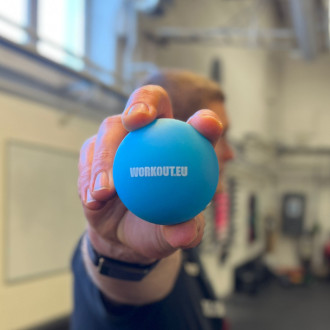 Masážní míček Lacrosse ball WORKOUT - modrý