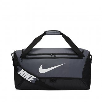Tréninková taška Nike Brasilia - medium šedá