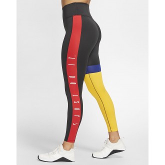Dámské legíny Nike One 7/8 black/red/yellow