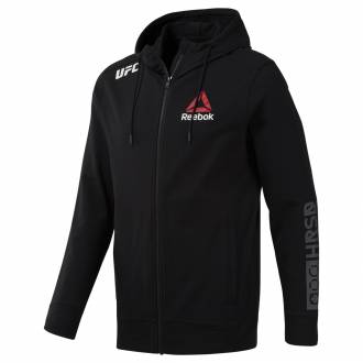 P&aacute;nsk&aacute; mikina UFC FK BLANK WALKOUT HOOD - CD8585