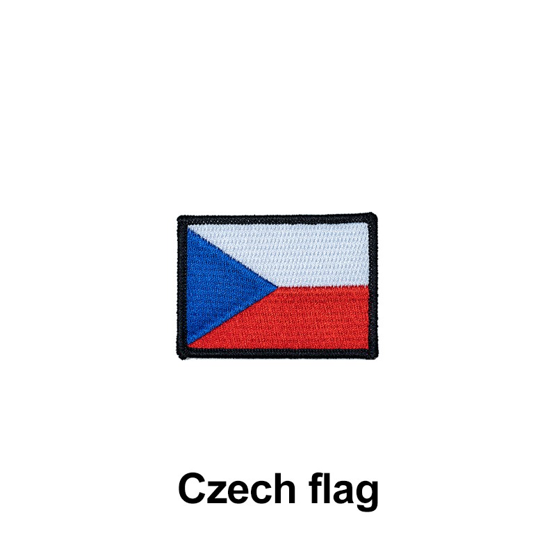 Nášivka české vlajky se suchým zipem 4 x 2.5 cm