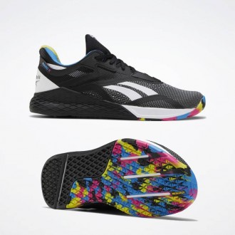 P&aacute;nsk&eacute; boty Reebok Nano X - Čern&aacute;/Modr&aacute;/Chartreuse - FW8127