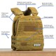 Zátěžová taktická plátová vesta 15 kg WORKOUT 3.0 - khaki + nášivka