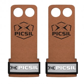 Mozoln&iacute;ky Picsil Raven Grips - 2 prst&yacute; - hněd&yacute; + &scaron;ediv&eacute; logo