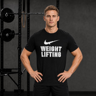 P&aacute;nsk&eacute; tričko Nike Weightlifting - Black/White